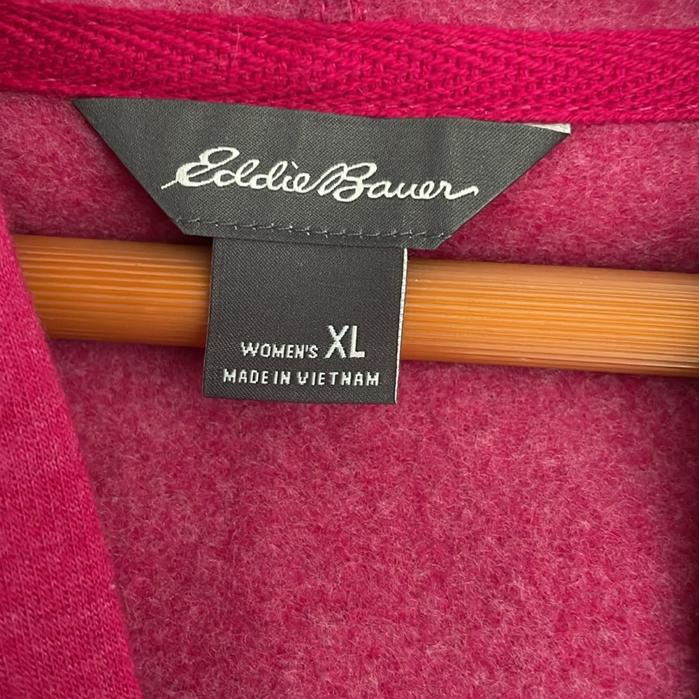Eddie Bauer Women's Pink Zip Hoodie - Picture 2 of 4